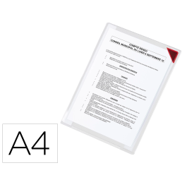 Djois Portacatalogos funda de presentacion adhesiva removible DIN A4 con esquina magnetica capacidad 10 hojas pack 5 unidades Precio: 21.49999995. SKU: B1GKPKEP7G