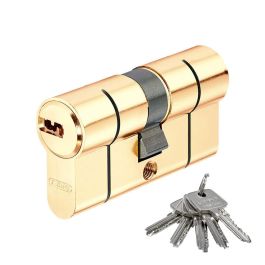 Abus Eurocilindro puntos latón doble embrague 30/40mm - d66 mm 30/40, incluye 5 llaves, ref silca ab48 Precio: 35.50000003. SKU: S7918245