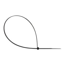Q-Connect KF17189 Brida de Nylon Negra 400x4,8 mm 100 Unidades para Exterior UV V-2 Seguridad Rango Temperatura -40°C a +80°C