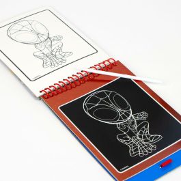 Cerdá Set de Papelería Scratch Book Spidey Azul, para niños +3 años, 14.0 x 20.5 x 1.0 cm