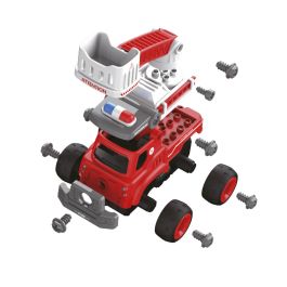 Tachan Camión de Bomberos Construcción DIY 33 Piezas T01023 Vehículo Armable para Niños +3 Años