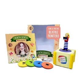 Figura y cuentacuentos beatriz montero.coloca la figura en el audio box para escuchar los cuentos.incluye cable de carga usb. Figura y cuentacuentos beatriz montero.coloca la figura en el audio box para escuchar los cuentos.incluye cable de carga usb.