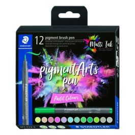 Rotulador Fibra Staedtler Pigment Arts Pen Punta Pincel Colores Pastel Estuche De 12 Precio: 31.50000018. SKU: B1C6ZAS3CR