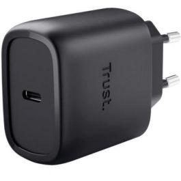 Trust 25722 Cargador de Pared GaN Maxo 45W USB-C Carga Rápida para Samsung, Incluye Cable de 2m