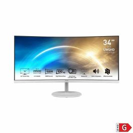 Monitor MSI MP341CQW Blanco 34" UWQHD VA