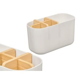 Organizador Plastico Bambu 5 Huecos Blanco Berilo 17x10x8cm (Set de 24) Precio: 58.21068. SKU: B1H9AGEX8Q