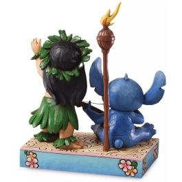 Enesco Figura Disney Lilo Y Stitch - Inspirado en la secuencia final, Stitch toca guitarra hawaiana y Lilo baila hula