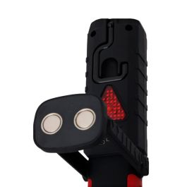 Linterna led de trabajo recargable doble funcion con gancho + imán, negra, 50 x 35 x 215 mm Linterna led de trabajo recargable doble funcion con gancho + imán, negra, 50 x 35 x 215 mm
