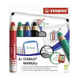 Stabilo Markdry Marcador en Seco para Pizarra Blanca y Papel - Estuche 4 Unidades Surtidos Precio: 10.50000006. SKU: B124Q4RKWE