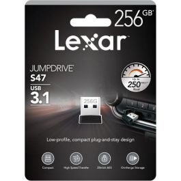 Memoria USB Lexar LJDS47-256ABBK Negro Plateado 256 GB