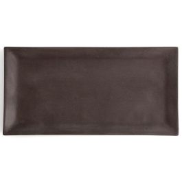 Quid Bandeja Rectangular Cerámica Mineral Gres Texturizado Negro 15x30 cm (8 Unidades) Precio: 74.50000008. SKU: S2708281