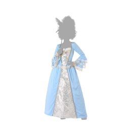 Disfraz Cortesana Época Niña Infantil 7-9 Años Azul Celeste