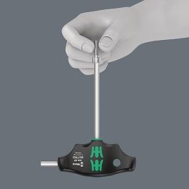 Wera 454/5 HF SHK Set 1 Juego de Destornilladores con Mango en T Hex-Plus 5 Piezas