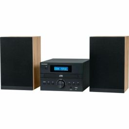 Thomson THO3499550389999 Microcadena Bluetooth, Radio CD MP3 USB DAB, Madera y Negro