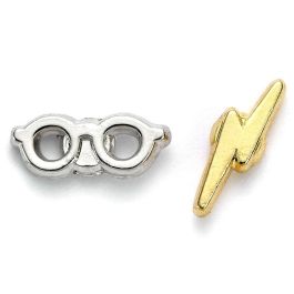 THE CARAT SHOP Pendientes Lightening Bolt and Glasses Harry Potter