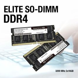Team Group TED48G3200C22-S01 Módulo de Memoria RAM ELITE 8 GB (1x 8 GB) DDR4 3200 MHz SO-DIMM 1.2V para Portátil Team Group TED48G3200C22-S01 Módulo de Memoria RAM ELITE 8 GB (1x 8 GB) DDR4 3200 MHz SO-DIMM 1.2V para Portátil