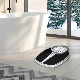 Little Balance Báscula personal mecánica 8182 PRO M 200, 200 kg, Pantalla grande, Profesional, Negro y Cromo