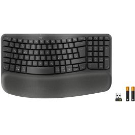 Logitech Wave Keys Teclado Ergonómico Inalámbrico con Reposamuñecas Acolchado Bluetooth y Logi Bolt, Multi-OS Precio: 94.50000054. SKU: B12WGHWD6J