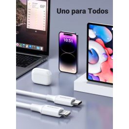 Ugreen 10493 Cable Lightning a Type-C 1m Blanco