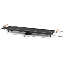 Domo DO8313TP Plancha XXL Eléctrica 1800W 90x22 cm Negra DOM5411397165794