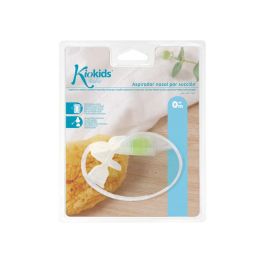 KioKids Aspirador Nasal para Bebés Succión Controlada Sin Filtros ni Perilla Fácil Lavado +0 Meses Transparente Fabricado en España