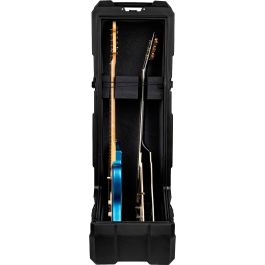 Gator Estuche Mini Vault Rígido para 2 Guitarras Eléctricas - Polietileno, Espuma, Ruedas (48.2 x 29.2 x 135.2 cm)