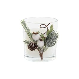 Vela Navidad Moderna DKD Home Decor Blanco 8.5 x 8.5 x 10.5 cm Vela Navidad Moderna DKD Home Decor Blanco 8.5 x 8.5 x 10.5 cm