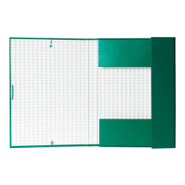 Liderpapel Carpeta proyectos folio lomo 30mm cartón forrado verde 250 x 350 mm