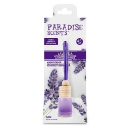 Abc PER80166 Cs6 Perfumador Botella Lavanda Paradise, Aroma Vainilla con Colgador y Duración hasta 45 Días Abc PER80166 Cs6 Perfumador Botella Lavanda Paradise, Aroma Vainilla con Colgador y Duración hasta 45 Días