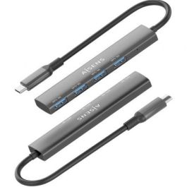 Aisens Hub USB-C 3.0 A106-0540 | 4 Puertos USB-A | Gris 15cm
