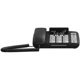 Gigaset DL780 Plus Teléfono DECT/analógico Inalámbrico con Altavoz, Identificador de Llamadas y Botones Grandes Negro