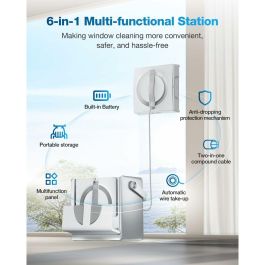 Ecovacs ECO1728654610546 Robot Limpiacristales WINBOT W2 OMNI con Estación Multifunción: Carga Mientras Trabaja