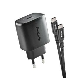 NGS BUD45W-C Cargador de Pared GaN Ultrarrápido 45W con 1xUSB Tipo-C y Cable USB-C a USB-C 1.5m PD3.0