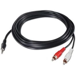 Cable Estéreo Nanocable 10.24.0300/ Jack 3.5 Macho - 2x RCA Macho/ 30cm/ Negro Cable Estéreo Nanocable 10.24.0300/ Jack 3.5 Macho - 2x RCA Macho/ 30cm/ Negro