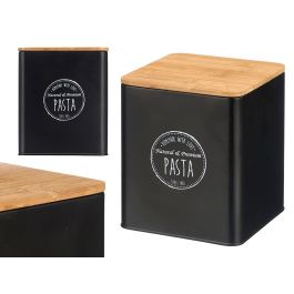 Kinvara Tarro Cuadrado con Tapa de Bambú para Pasta Negro 14x16.5x14 cm (Set de 12) Kinvara Tarro Cuadrado con Tapa de Bambú para Pasta Negro 14x16.5x14 cm (Set de 12) Precio: 85.66074. SKU: B168MX74YH