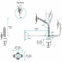 Soporte para Tablet 360º Startech ARMTBLTIW Blanco (1)