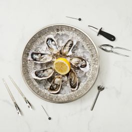 Home Deco Factory Juego De 22 Piezas Marisco Inoxidable - Cuchillo Ostras, Tenedores Ostras, Pinzas Crustáceos y Pinchos