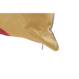DKD Home Decor Cojín Decorativo Tropical Poliéster Multicolor 450g 45x45 cm con Cremallera - Pack de 4 Unidades