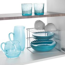 Metaltex Palio Rinconera de 3 alturas 25 x 25 x 19 cm para ordenar platos