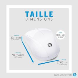 HP Ratón Inalámbrico 220 (Blanco Nieve)