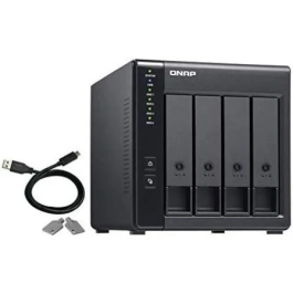 QNAP TR-004 Unidad de Disco Múltiple Negra USB 3.0 4 Bahías RAID