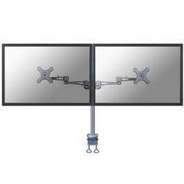 Neomounts Soporte para 2 monitores hasta 27" FPMA-D935D, Montaje en Escritorio, Abrazadera, Plata