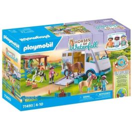 PLAYMOBIL 71493 Furgoneta para caballos y ponis con recinto