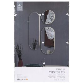 Home Deco Factory Juego De 3 Espejos Veda Beige Colección Terra Nova