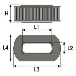 Filtro de aire Green Filters R083234 Filtro de aire Green Filters R083234