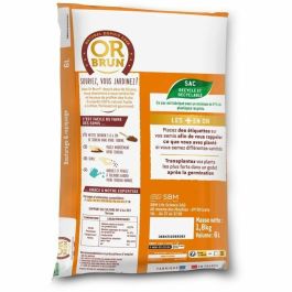 Or Brun OBRTSEM6U Tierra para Semillas Oro Marrón 6L para Semillero, Sustrato Profesional con Drenaje Mejorado y Óptima Retención de Agua