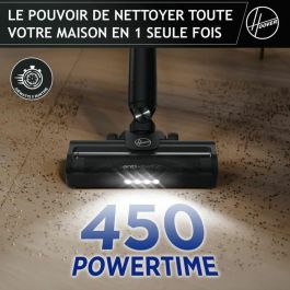 Hoover HF1P10H Aspiradora Vertical Inalámbrica 40 AW Pantalla LED Negro Morado Pastel