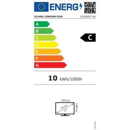 iiyama ProLite T2252MSC-W2 Monitor Táctil 21.5" FHD IPS 5ms HDMI DP Altavoces USB Blanco