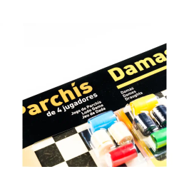 Fournier Parchís y Damas Juego de Mesa para 4 Jugadores Tablero Grande 41x40x4,5 cm