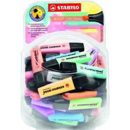 Stabilo Rotulador fluorescente Boss Original Pastel, expositor bombonera 60 unidades colores surtidos, trazo 2+5 mm, Antisecado Precio: 58.49999947. SKU: B1J69HLZ7D